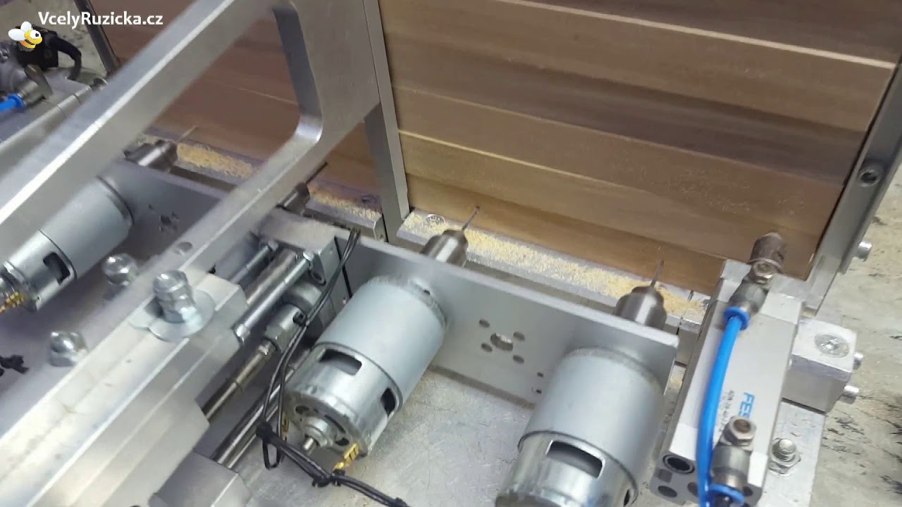 Včelařství - Automatické vrtání rámků ( VcelyRuzicka.cz )