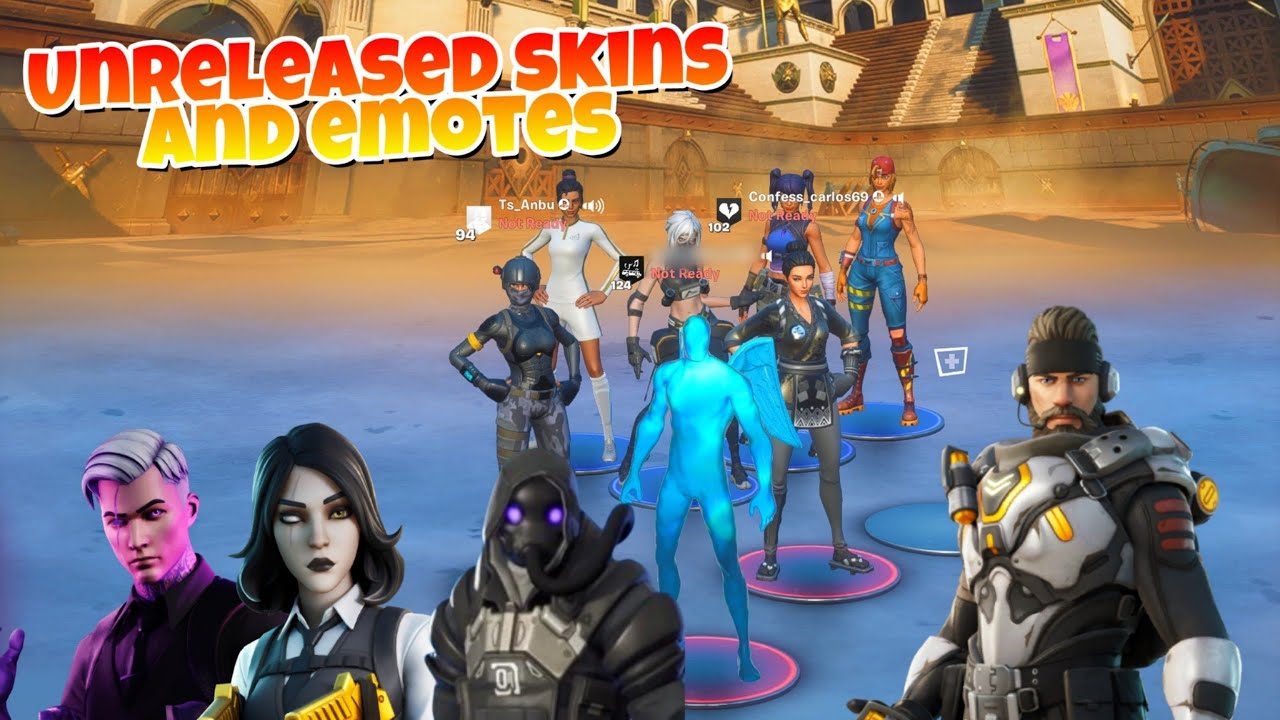 Joining Random Fortnite Lobbies With Unreleased Skins and Emotes