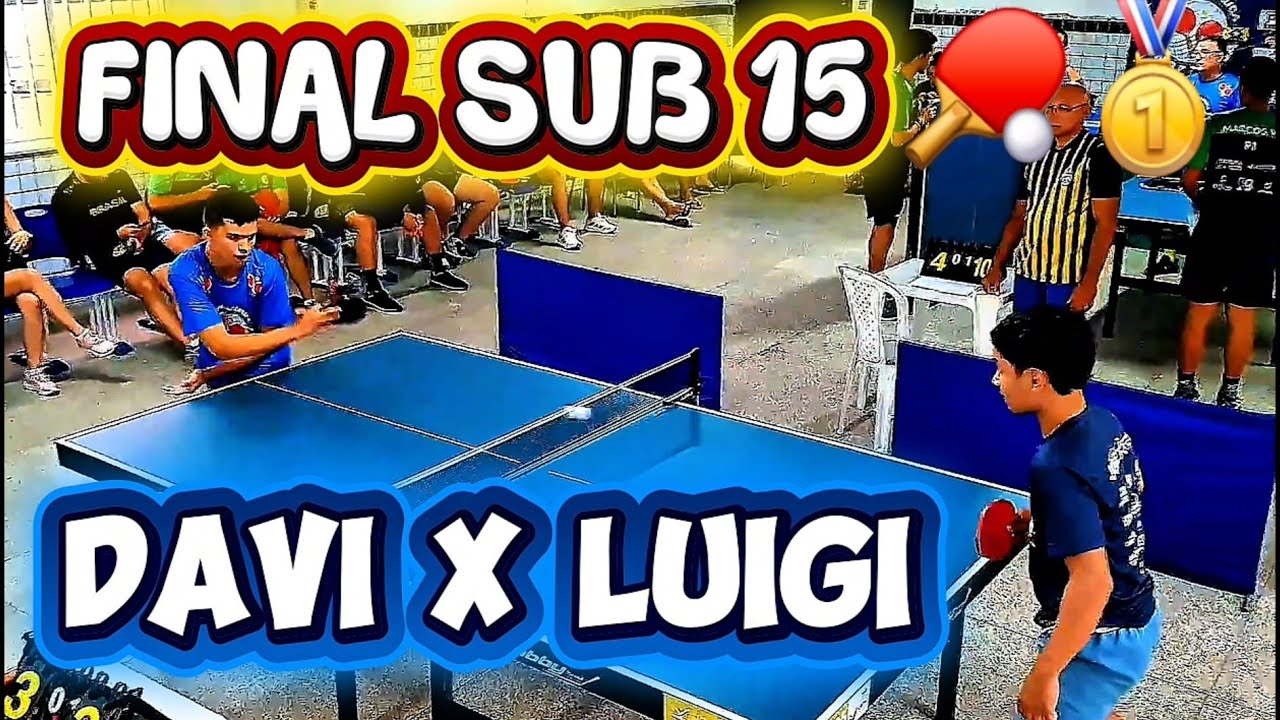 🏓🥇 FINAL SUB15 DAVI X LUIGI 1° PIRACURUCA OPEN DE TÊNIS DE MESA #tenisdemesa #final #2025 #sub15 