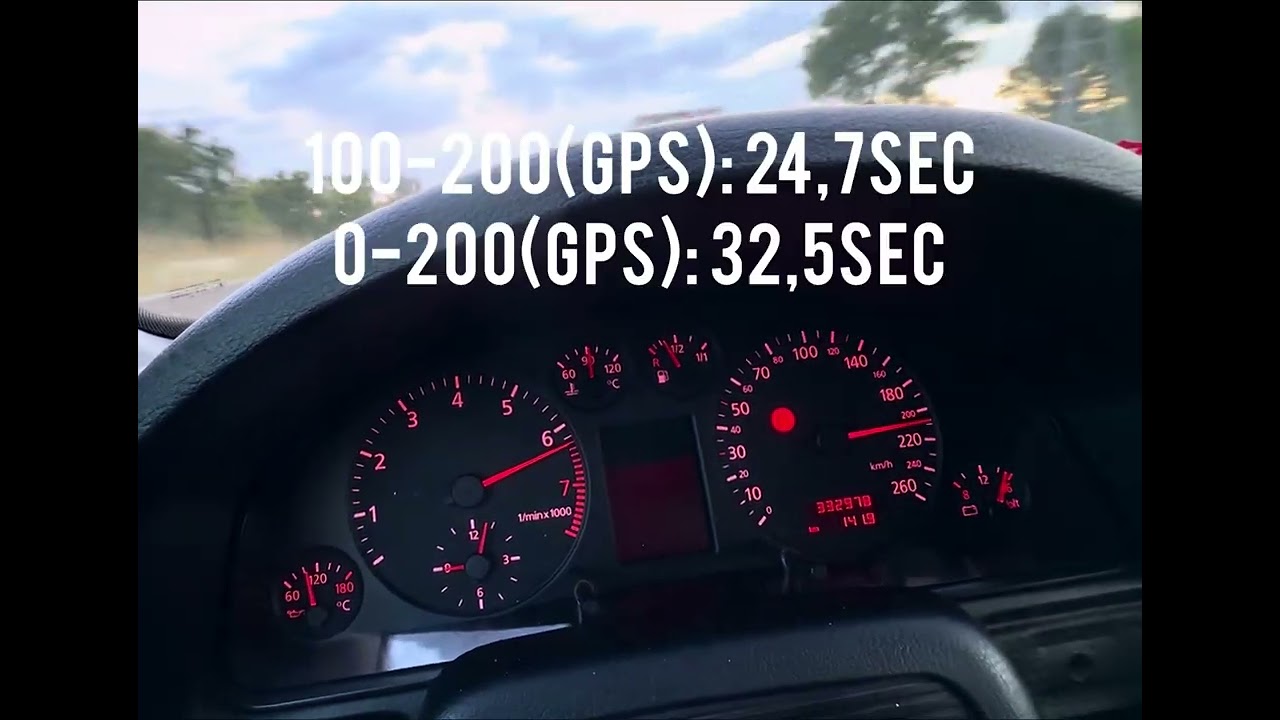 AUDI A4 B5 2.8 V6 Quattro 0-220kmh 