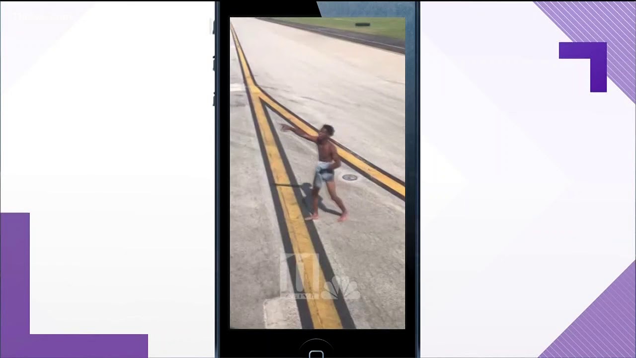 New video shows man running on tarmac at Atlanta airport