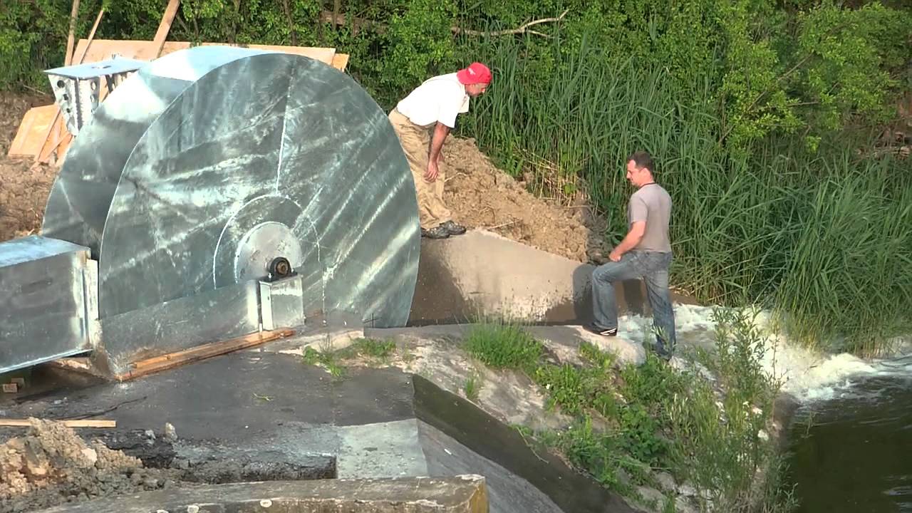 Vízkerék.Micro Hydro generator. 50kw. Bonyhád.   +36202243259 Water Wheel.