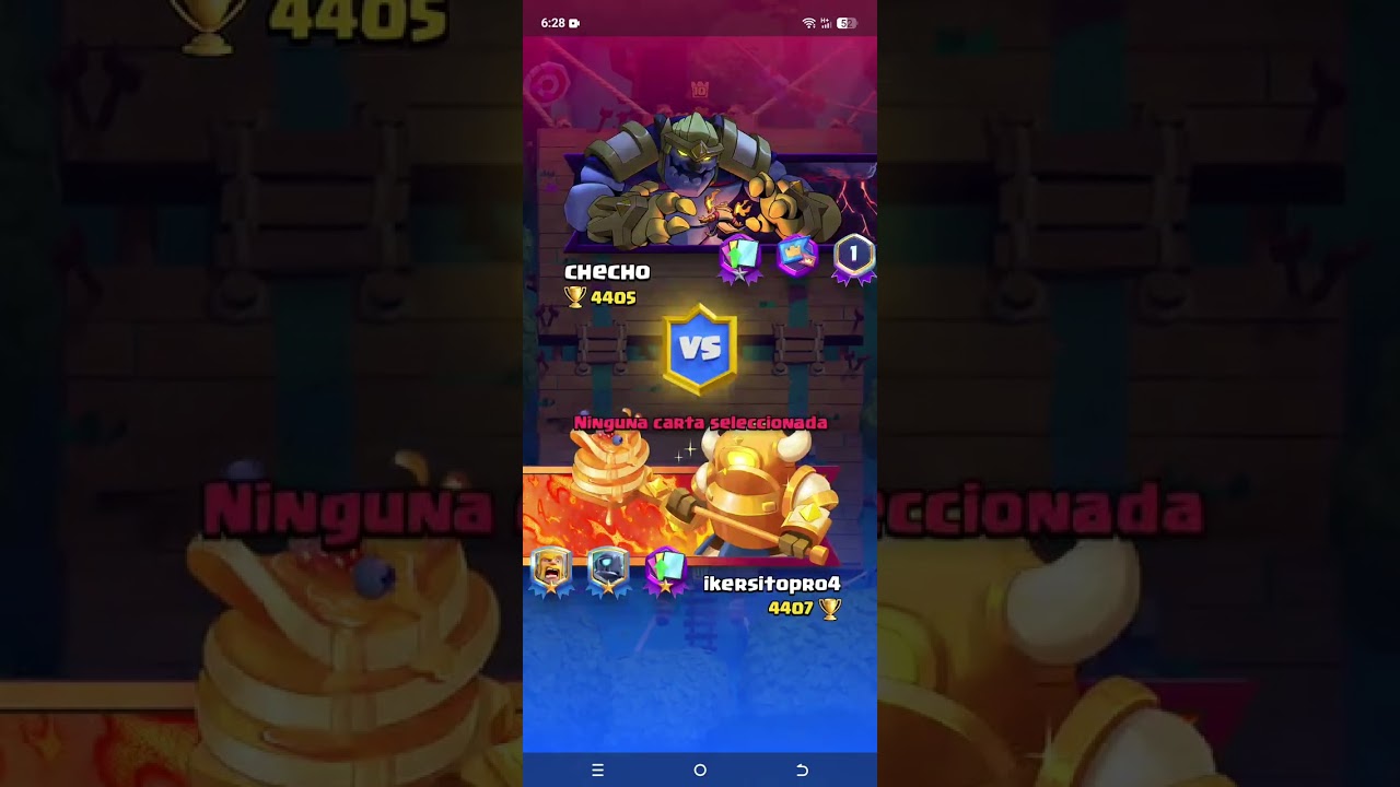 Jugando Clash Royale porfin me tocó el mega caballero