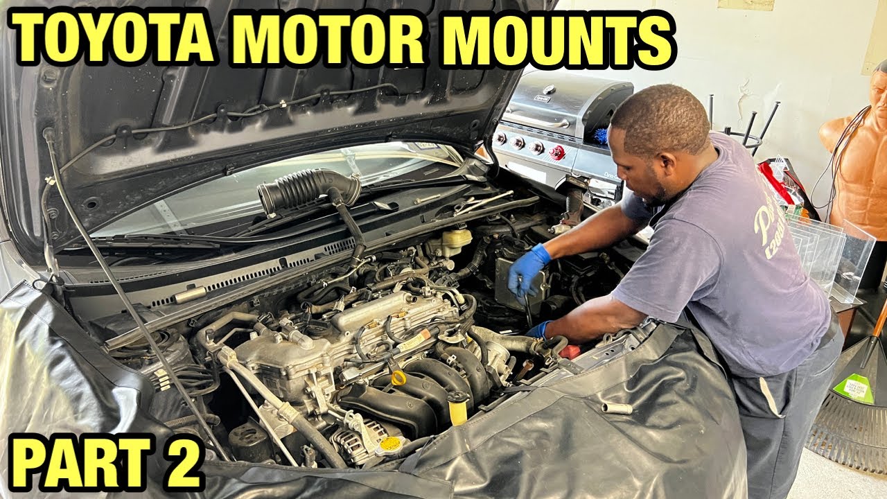 HOW TO CHANGE ALL MOTORS MOUNTS ON 2016 TOYOTA COROLLA | HOW TO TELL IF MOTOR MOUNTS ARE BAD PART 2