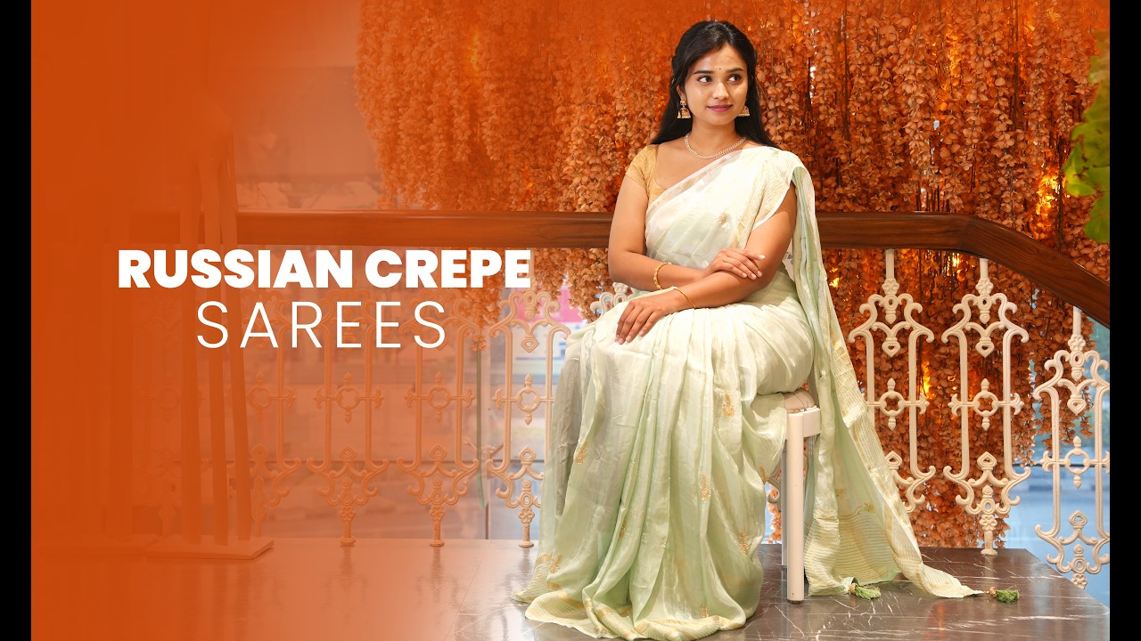 Soft & Flowing Russian Crepe Sarees 💫 | Sirimalle Sarees