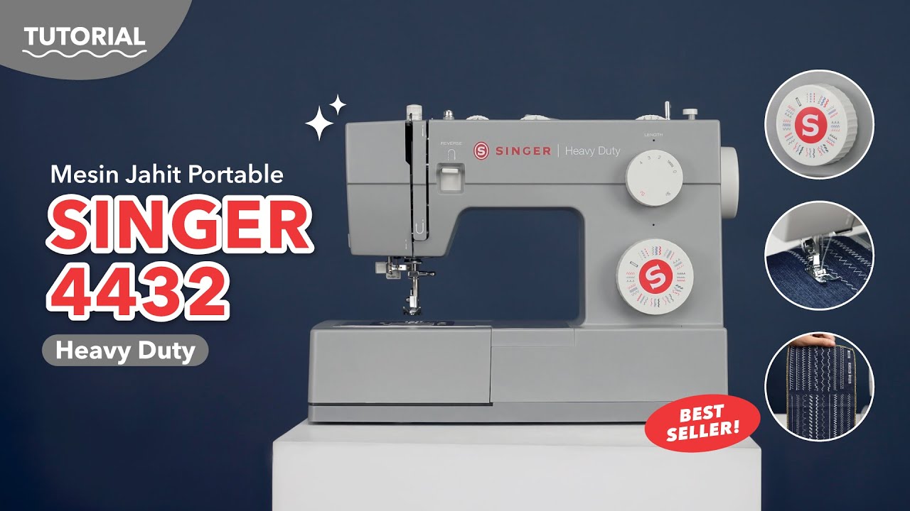 Tutorial | Mesin Jahit Portable SINGER 4432 Heavy Duty