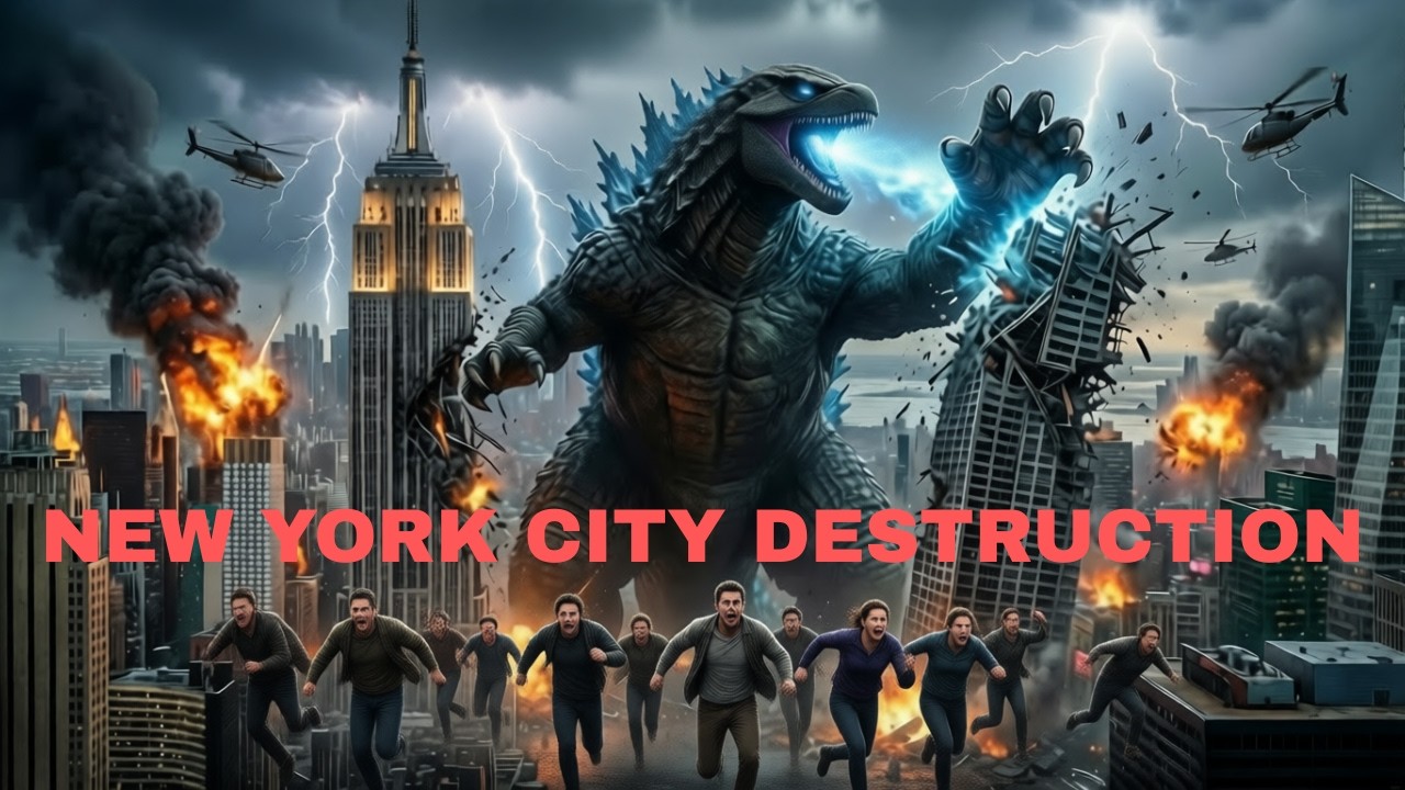 Godzilla DESTROYS New York City (Total Chaos)