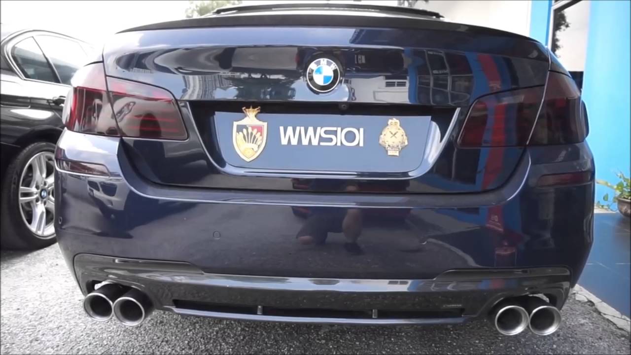 BMW F10 535i w/ M5-Style Quad Tips Conversion ARMYTRIX Valvetronic Exhaust