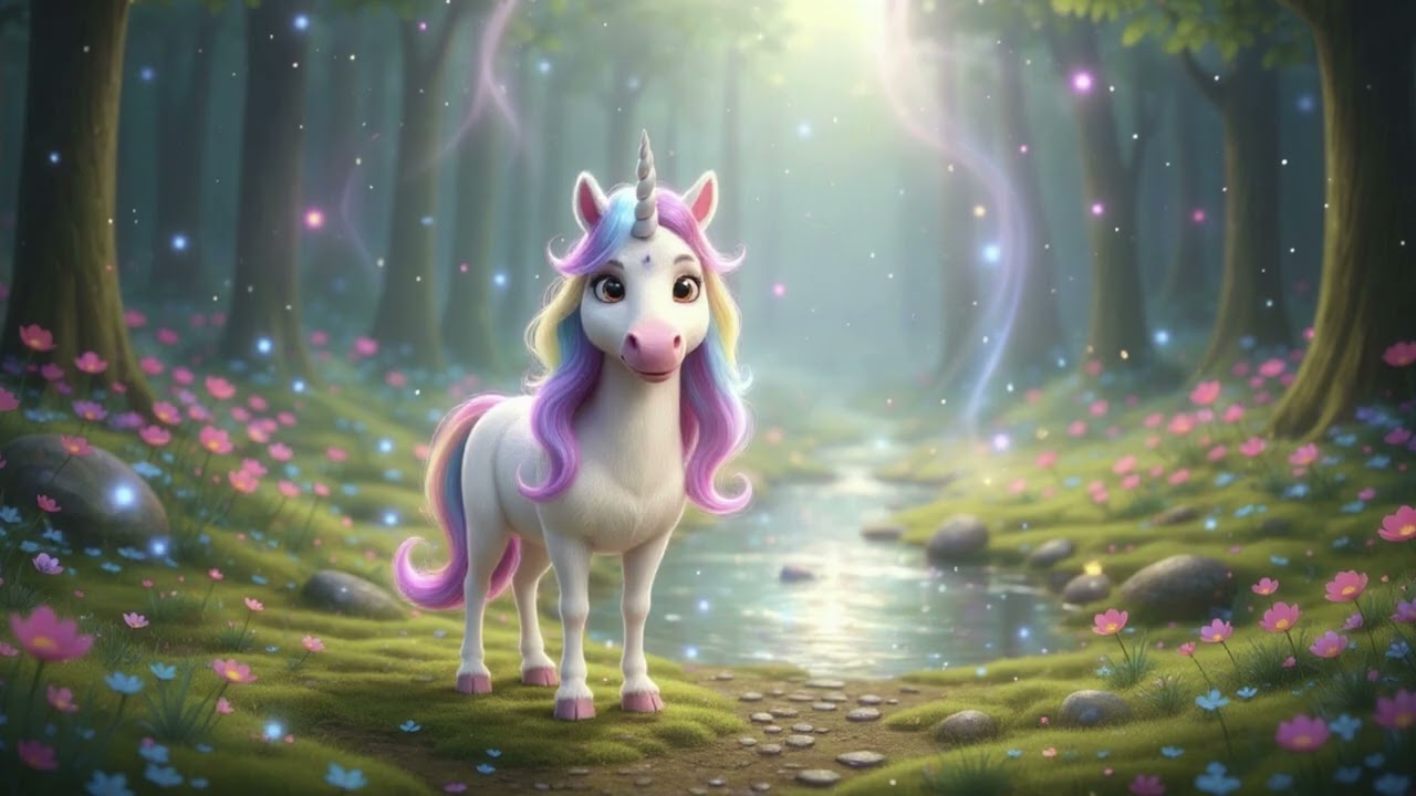Einhorn Mila🦄am stillen Bach🌙 Ruhige Gute-Nacht-Geschichte für Kinder
