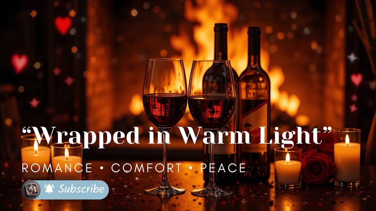 Wrapped in Your Light 🌙 Romantic Instrumental Music for Cozy Nights by the Fireplace #chill