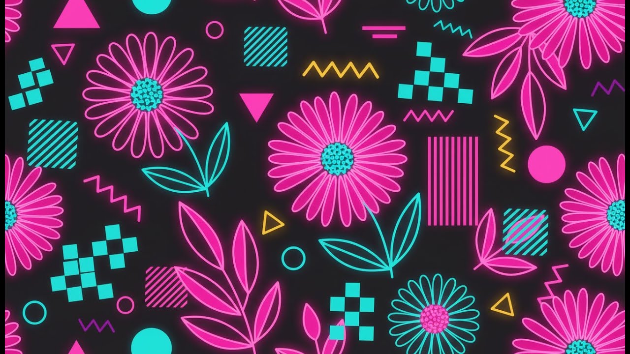 Italo Disco House & Neon Boho Art • Retro-Futuristic TV Visuals