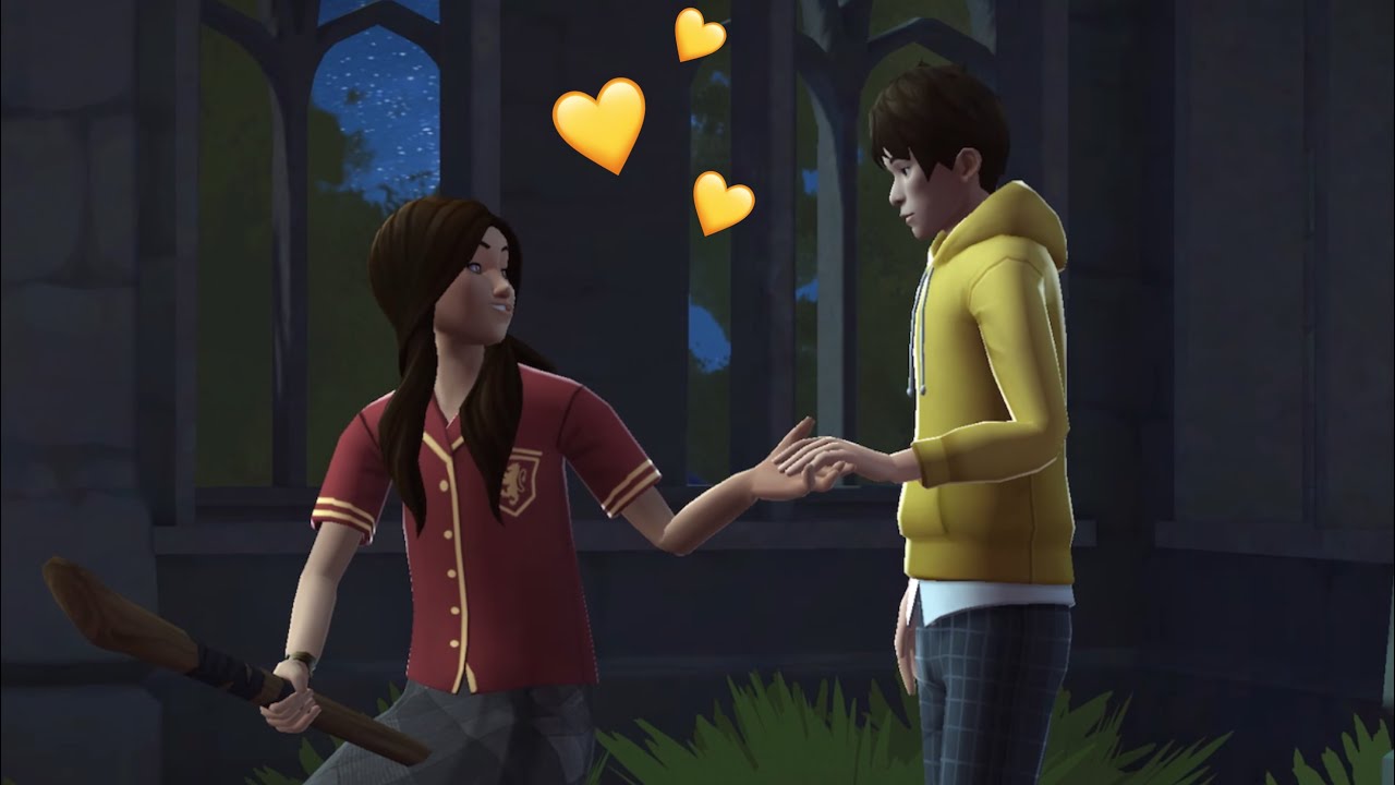 💛Courtyard Date with Jae Kim, flying to the moon! Harry Potter Hogwarts Mystery