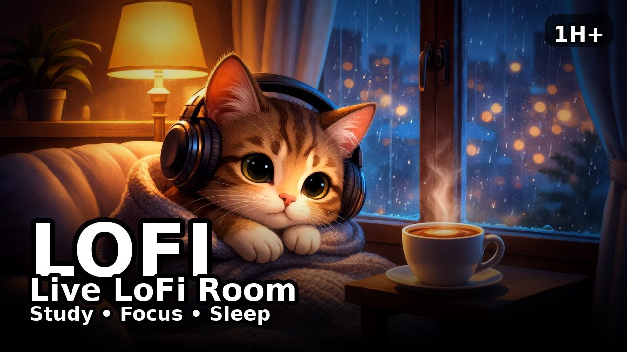Cozy Blanket Cat LoFi 🐾 Chill Beats for Study, Focus & Sleep (1H+)