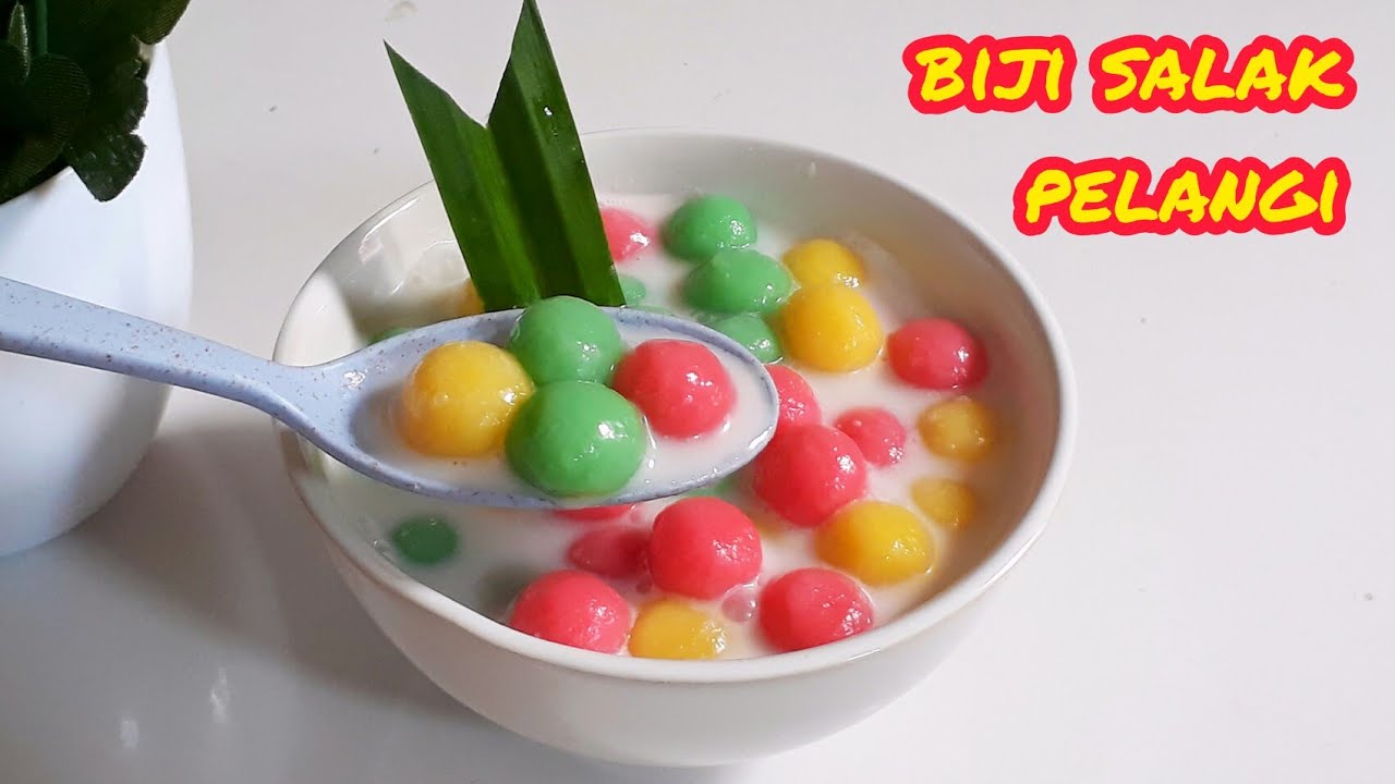 resep dan cara membuat biji salak pelangi | menu takjil buka puasa
