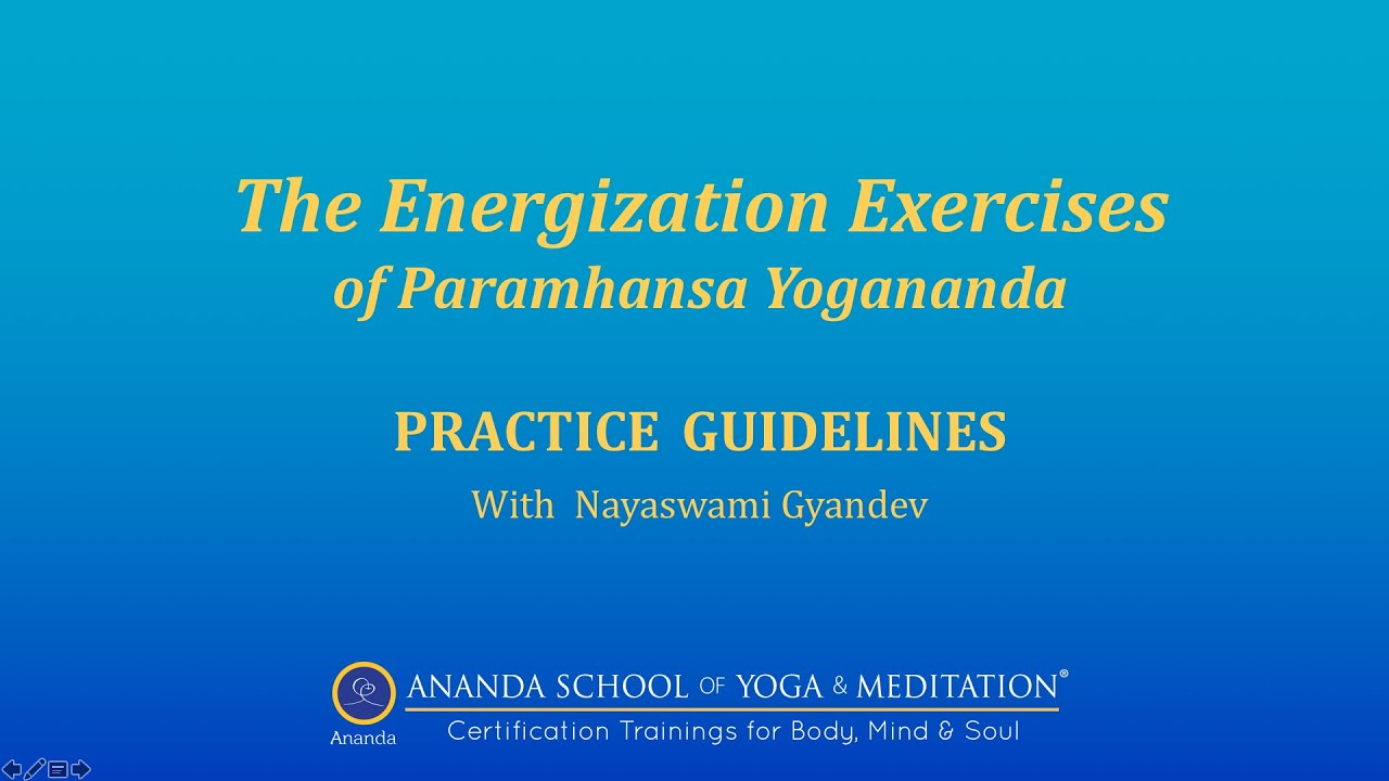 Practice Guidlines for Energization Exercises