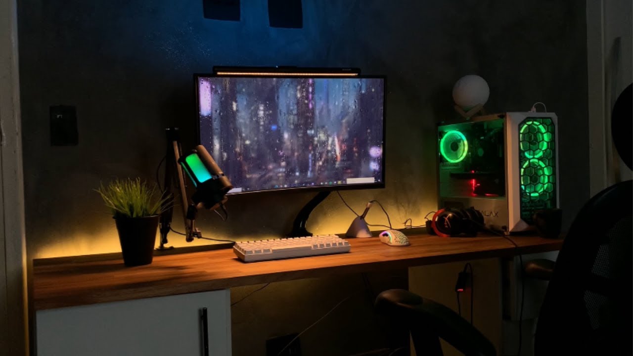 MEU SETUP GAMER AGORA ESTÁ COMPLETO COM A LIGHTBAR DA BLITZWOLF