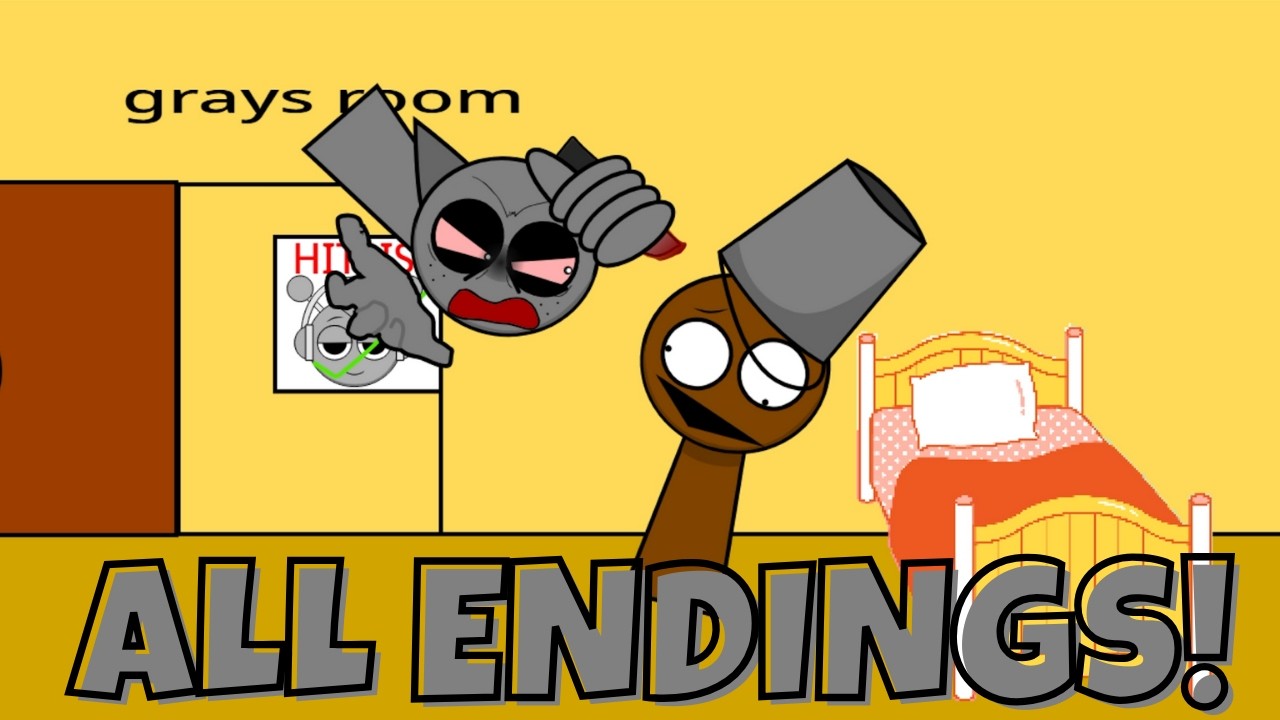NEW Brud HORROR Game!! [Sprunki: Brud gets a snack at 12:00 AM ALL ENDINGS] #sprunki #incredibox