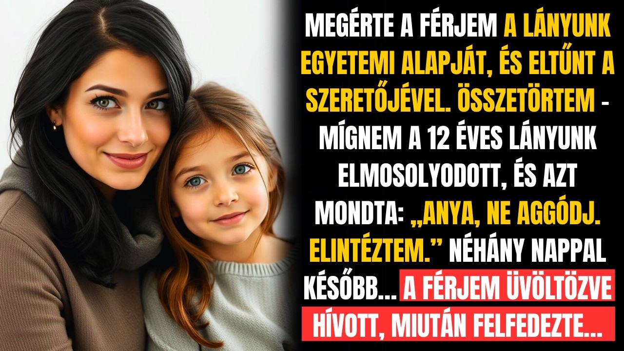 FÉRJEM ELLIOPTA LÁNYUNK EGYETEMI PÉNZÉT – 12 ÉVES LÁNYOM ÁTVERTE