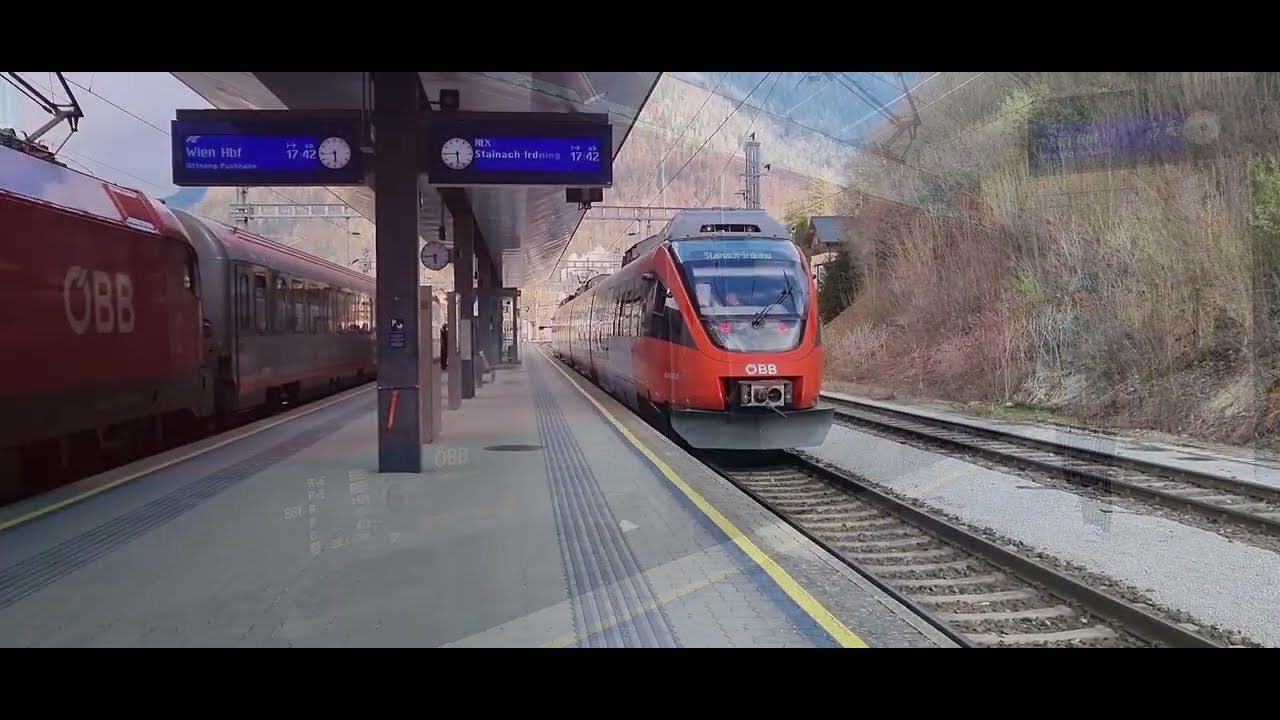 Train Ride Bad Aussee Hallstatt in Austria