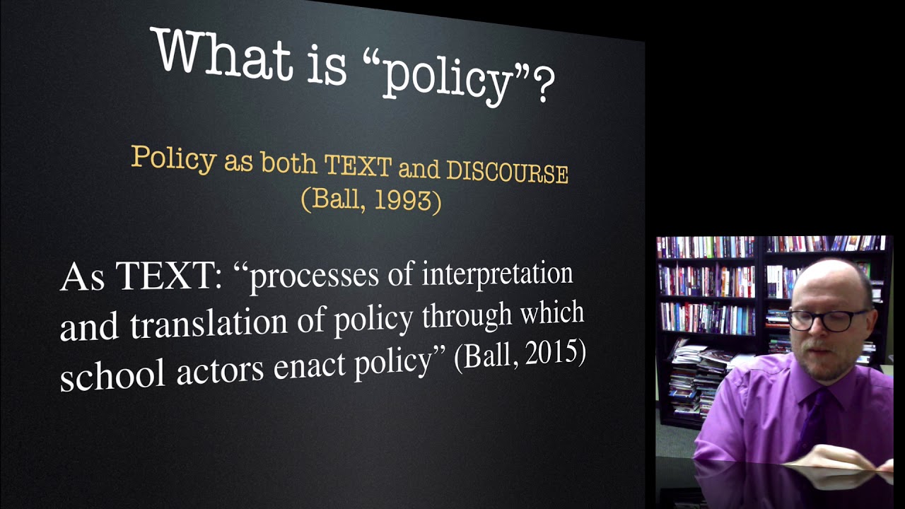 What is education policy?