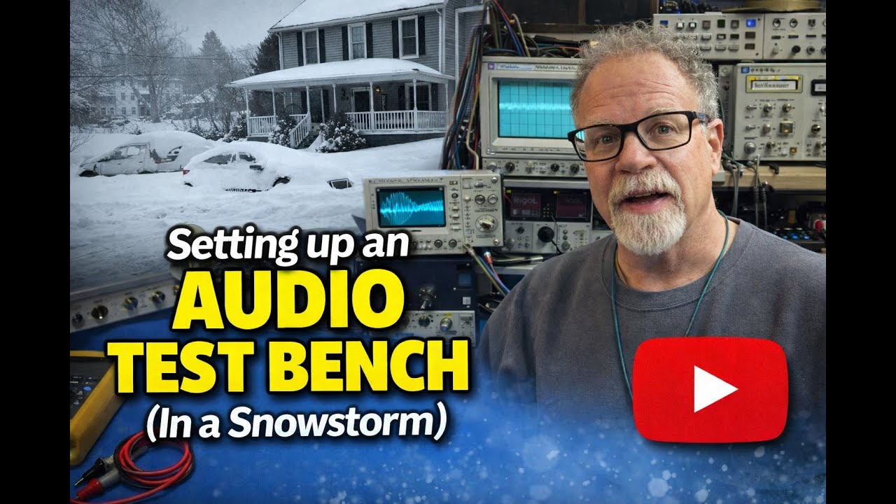 Setting up an Audio Repair Bench  (In a Snowstorm) ☺