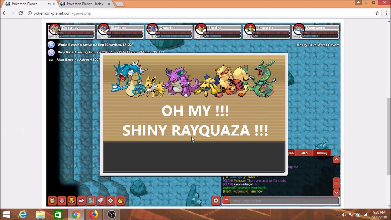 Pokemon Planet:Trainer Battle(Feat.Shiny Rayquaza !)