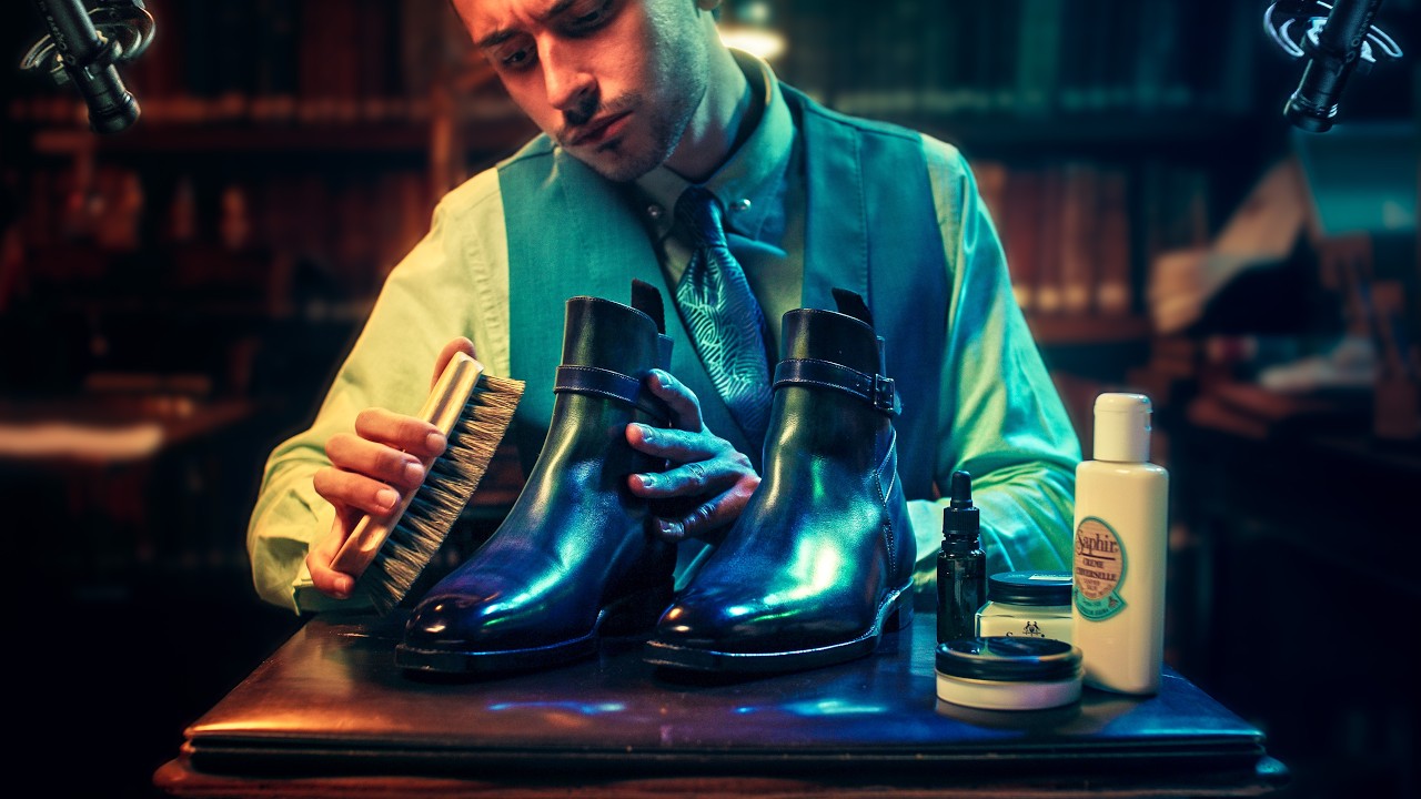 Leather Boots Care & Mirror Shine | Mastercrafted ASMR