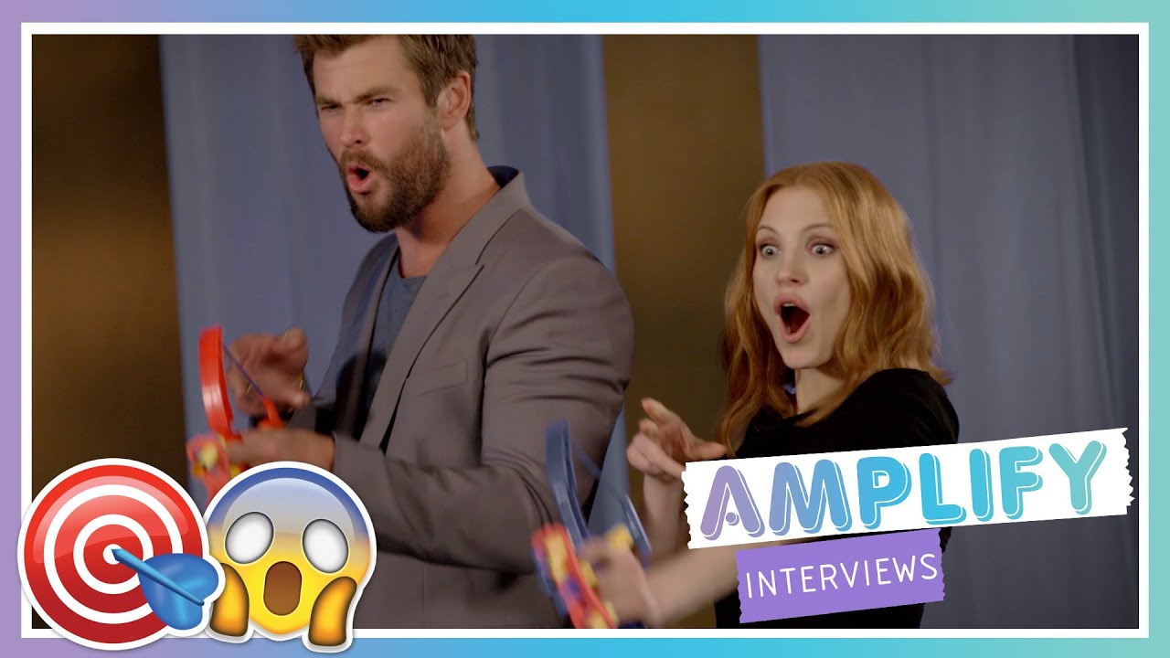 Chris Hemsworth & Jessica Chastain Shoot Interviewer! | The Huntsman: Winter's War