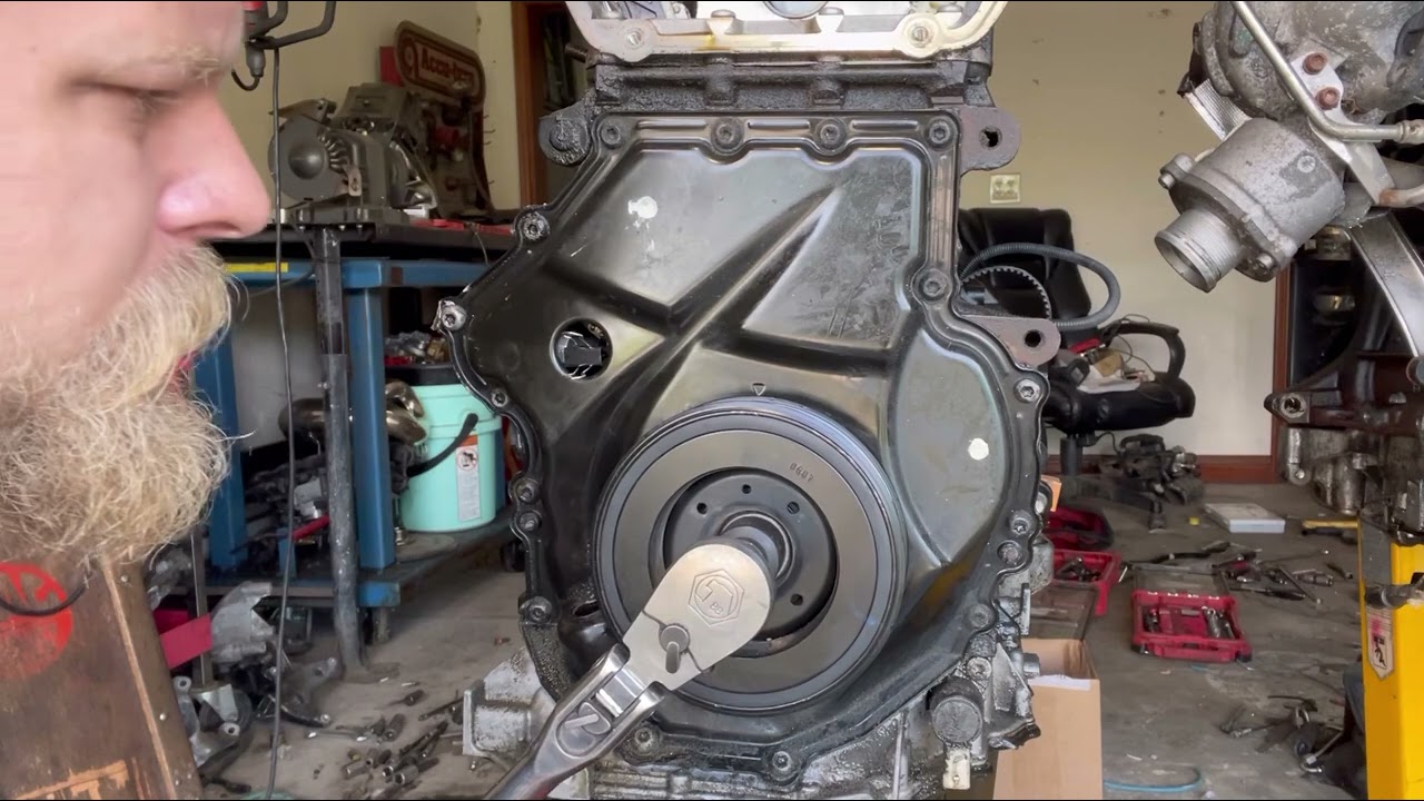 2.0t Pinning Timing Chain Tensioner Audi VW 2009+ remove camshaft tray A3 A4 A5 A6 Q5 TT CC Tiguan