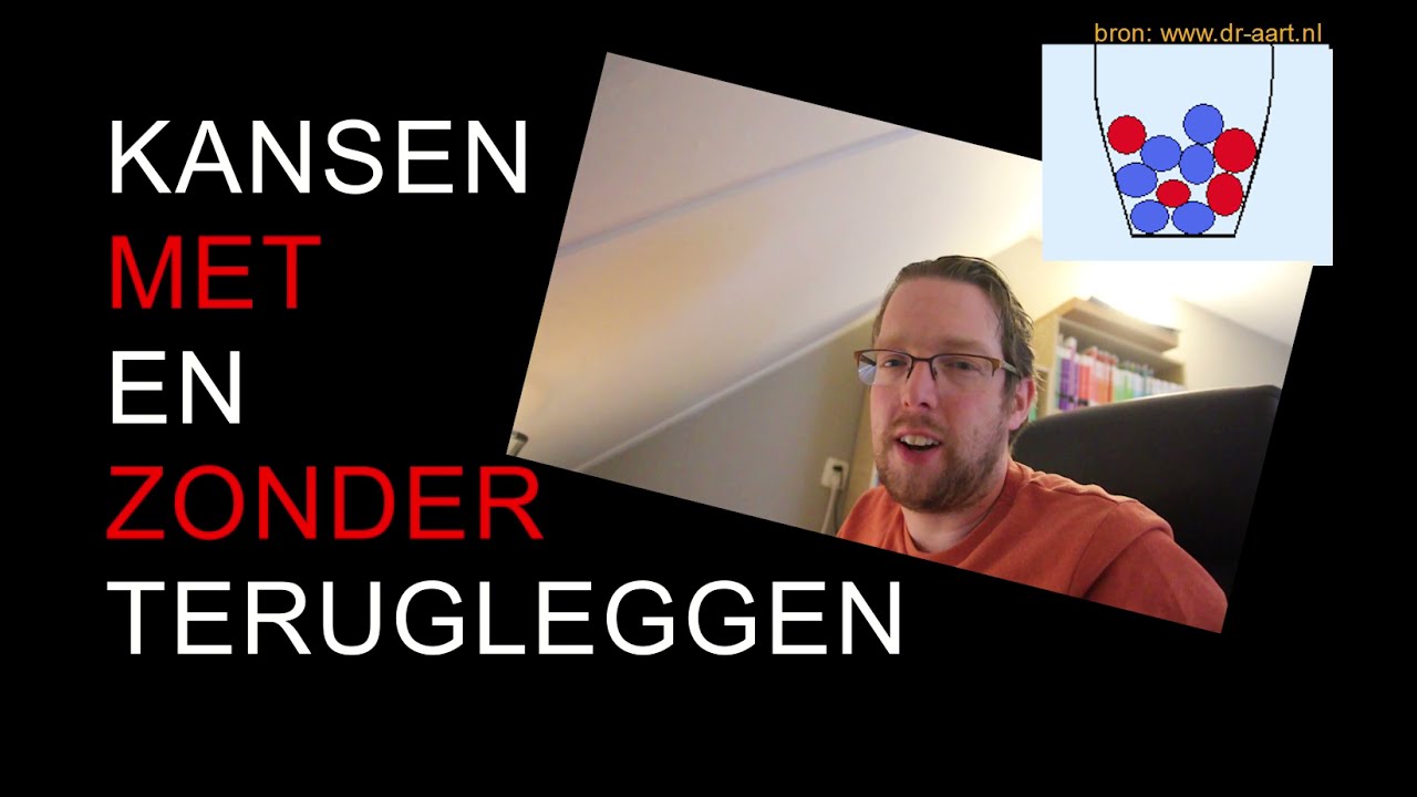 Kansen berekenen met of zonder terugleggen