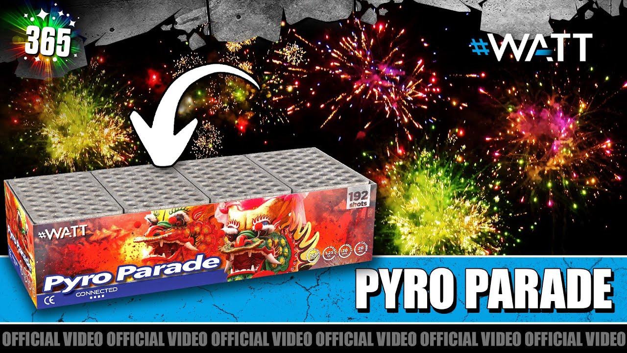 Pyro Parade  vuurwerk | #Watt | 192 schots compound