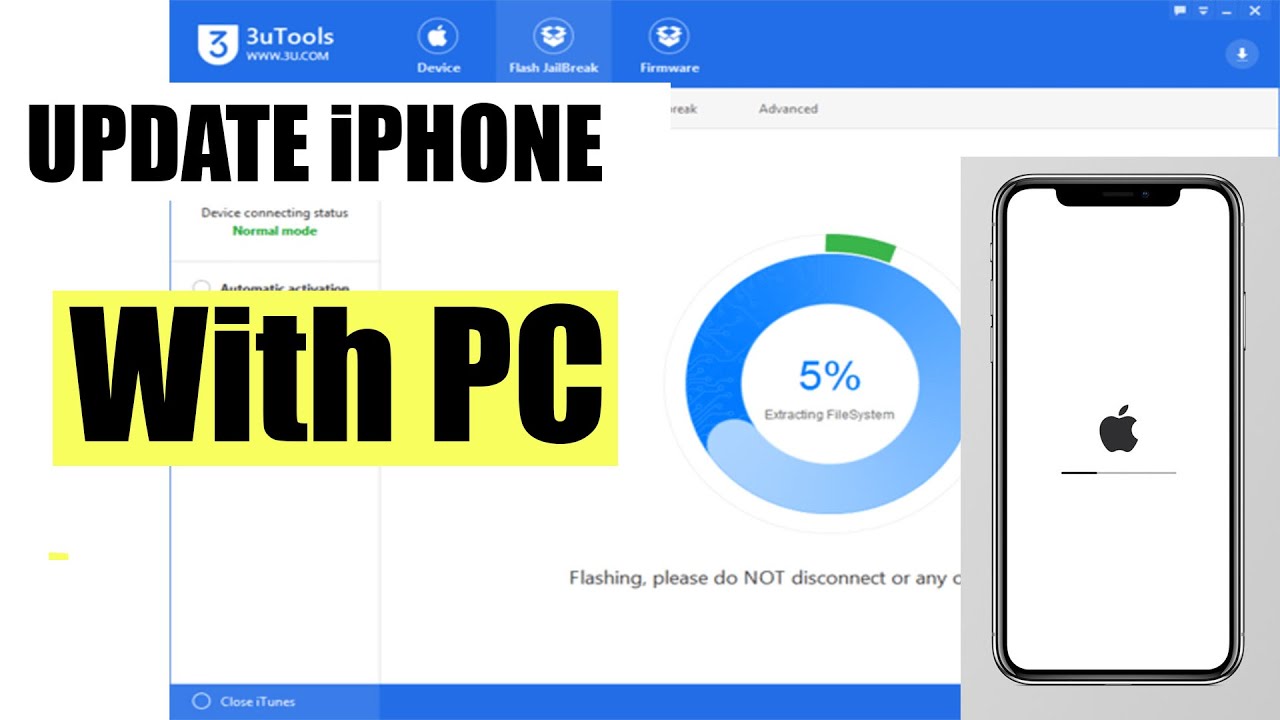 Обновление iPhone с помощью ноутбука или ПК