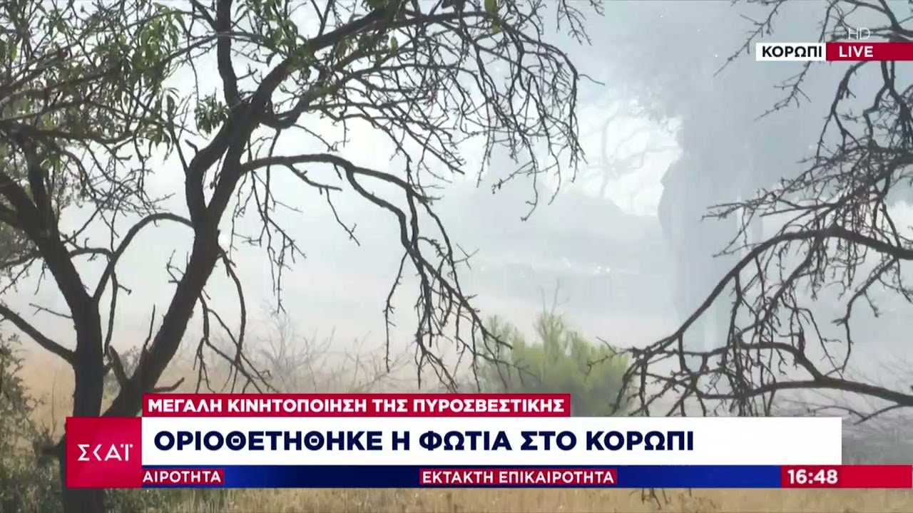 Οριοθετήθηκε η φωτιά στο Κορωπί | Έκτακτη Επικαιρότητα | 29/07/2025