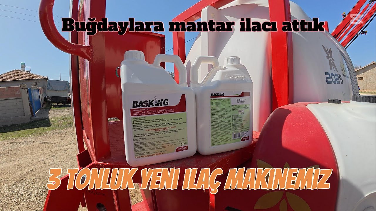 Buğdaylara mantar ilacı attık yeni holderimiz 3 tonluk