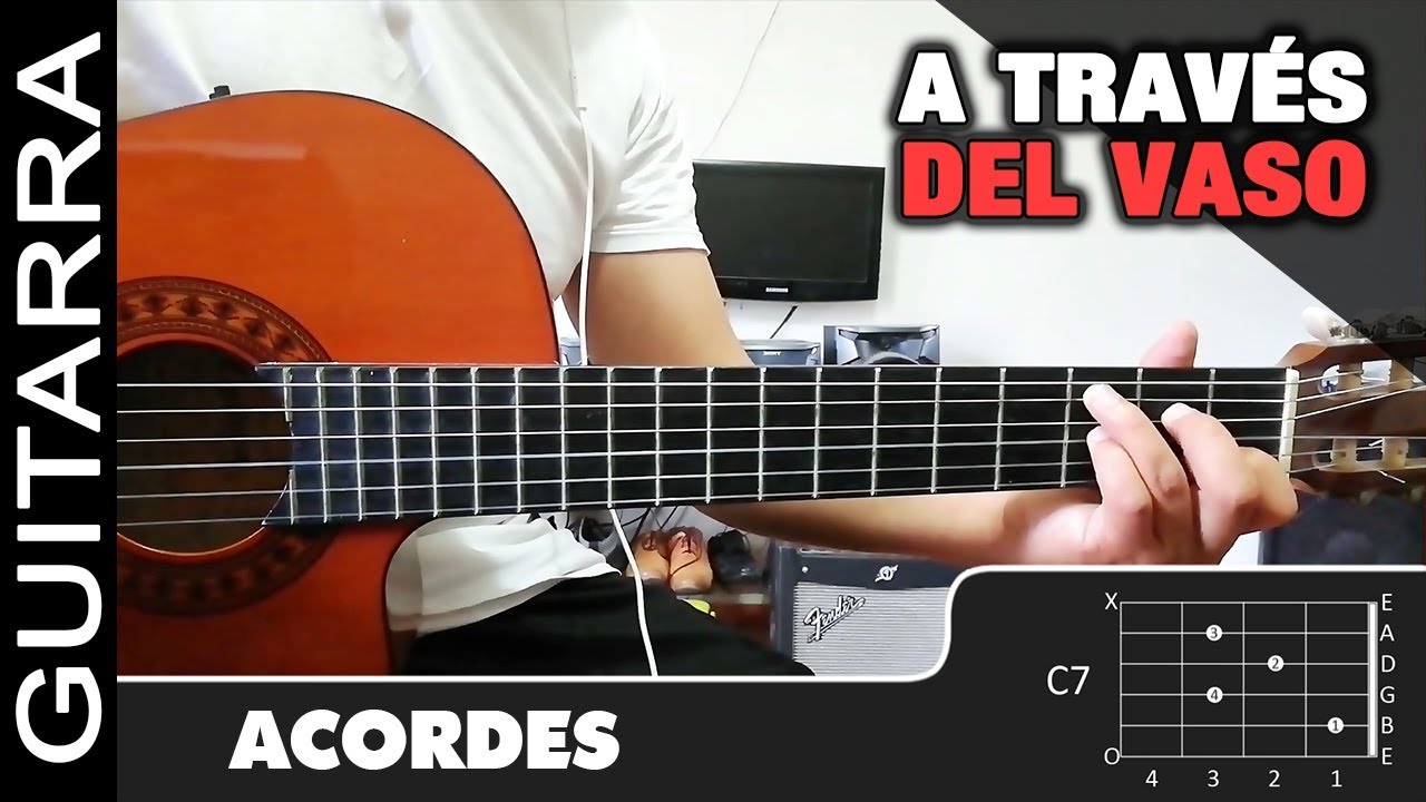 Como tocar "A Través Del Vaso" de Grupo Arranke / Los Sebastianes en Guitarra - Tutorial (HD)