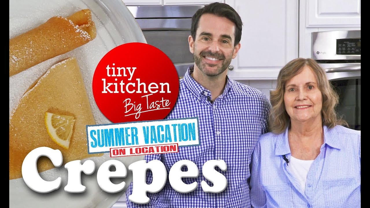Crepes (ft. Mom) // Tiny Kitchen Big Taste