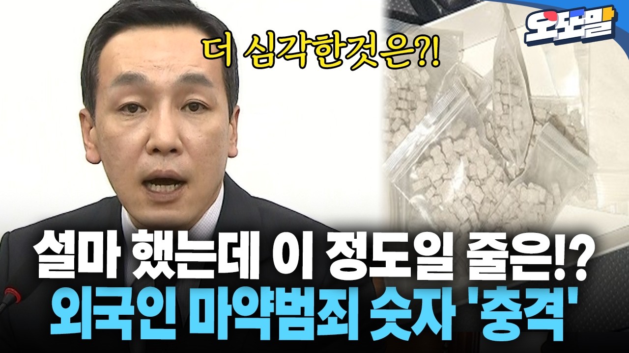 [현장영상] 설마 했는데 이 정도일 줄은!? 외국인 마약범죄 숫자 '충격'