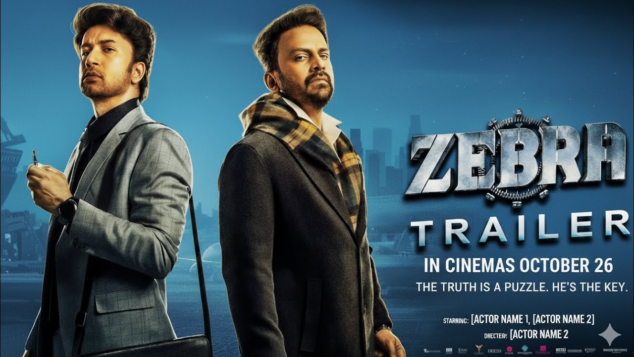 ZEBRA Trailer (2025) | New South Hindi Dubbed Action Thriller Movie | Full HD | Latest Movie Trailer
