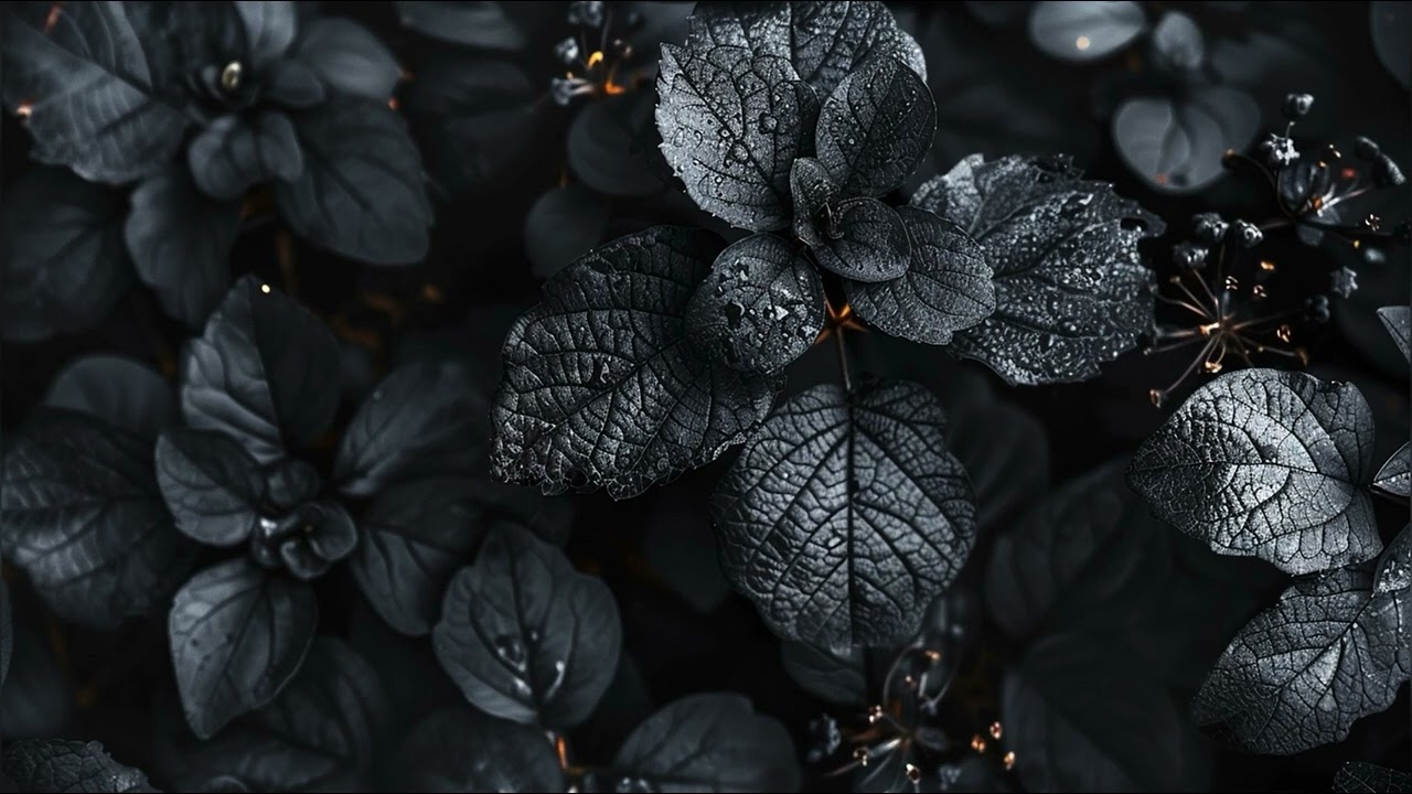 4k Black Flower Screensaver | Moody | Dark  TV Wallpaper