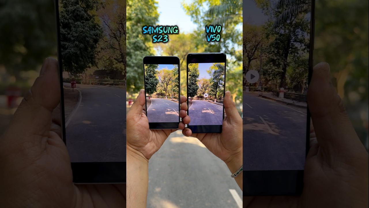 Samsung Galaxy S25 Vs Vivo V50 Video Stabilization #samsung #vivo #trending #video #shorts