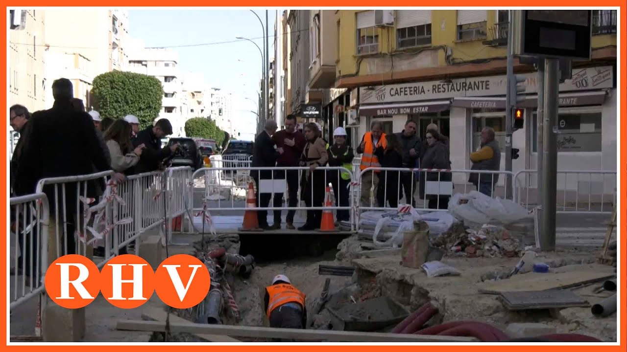 Mompó visita a Benetússer les obres del clavegueram finançades per la Diputació