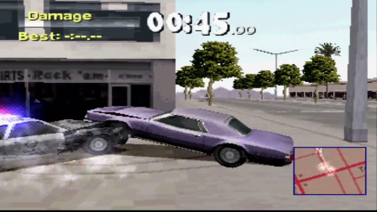 Driver 2 Vegas Survival Cheats & Funny Moments Gameplay PS1 PSX