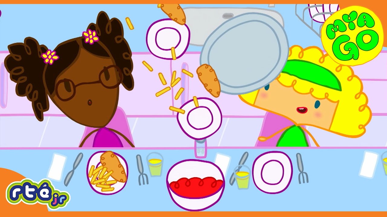 The Big Surprise At Dinner: What Will It Be? 🍽️ 😲 | Mya Go |@RTÉKIDSjr​