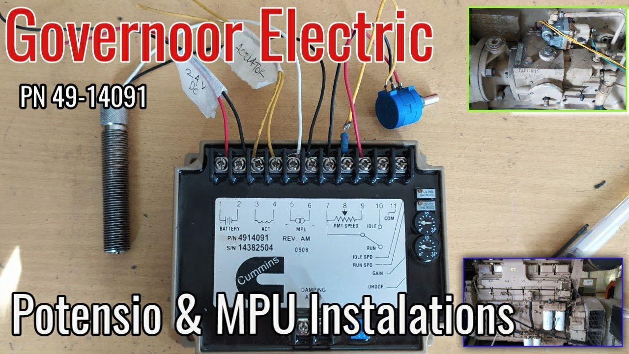 Governoor Cummins PN 49-14091|Potensio & MPU Instalations