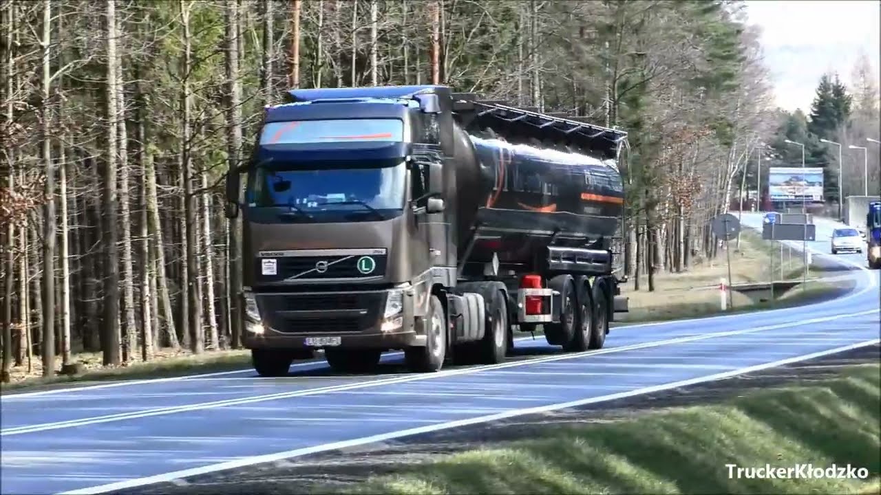 Ciężarówki na Drodze Krajowej nr 8 Polanica Zdrój-Szczytna
