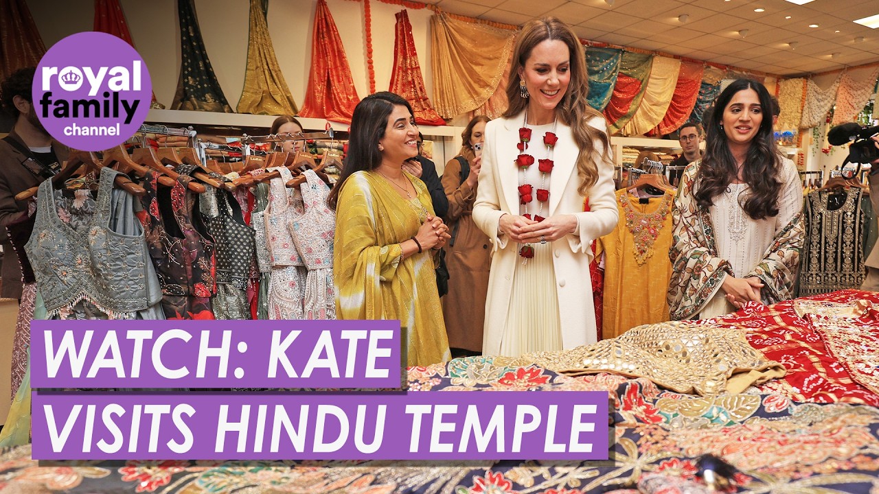 WATCH: Princess of Wales Visits Leicester’s Hindu Temple and Dance Company