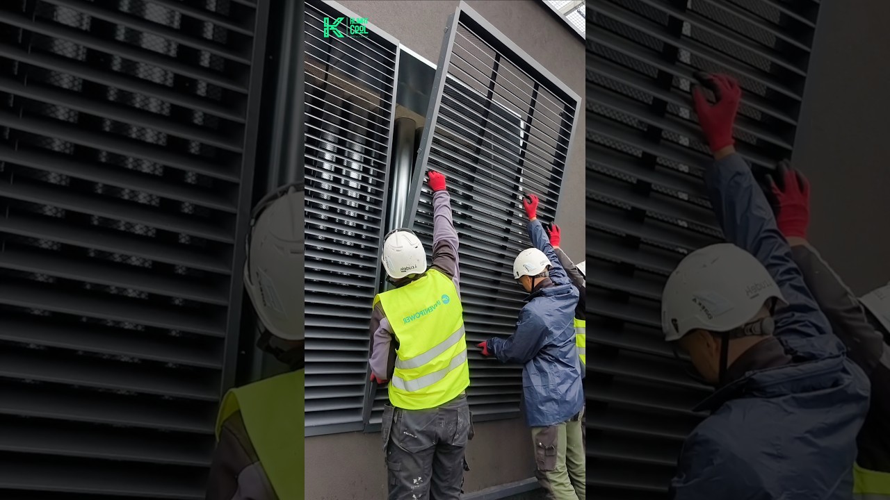 👉Ventilation Grille Installation | Facade Louver Mounting #Ventilation #Installation #Grille #Louver