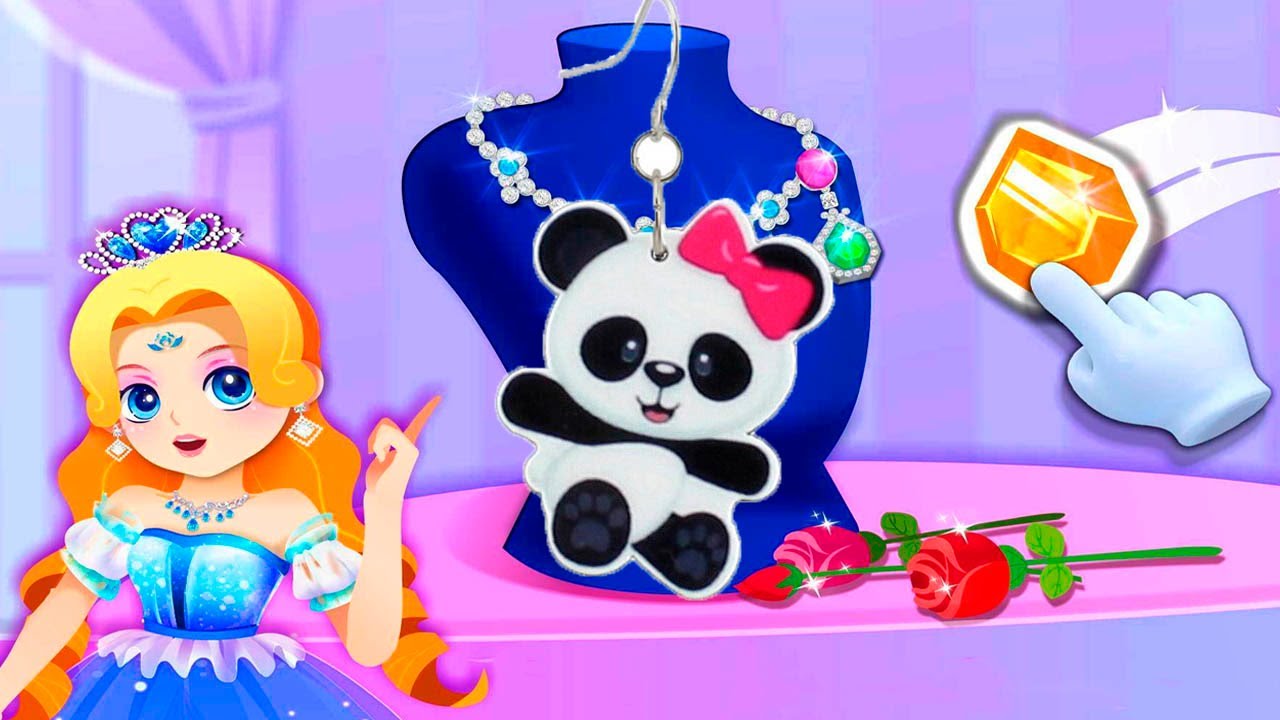 Little Panda's Princess  Jewelry | Design Make Jewelry with a Princess | BabyBus Gameplay Video