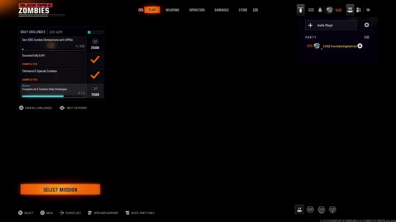 Call Of Duty:Black Op's 6 Zombies (2/22/26) ()