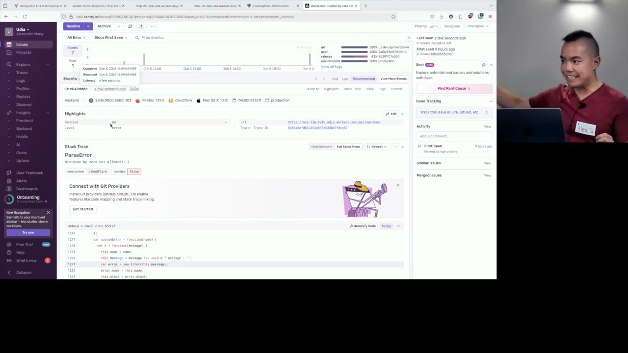 Using LLMs and MCP to AI slop up my bugs • June 2025 Edmonton Python Ruby JS